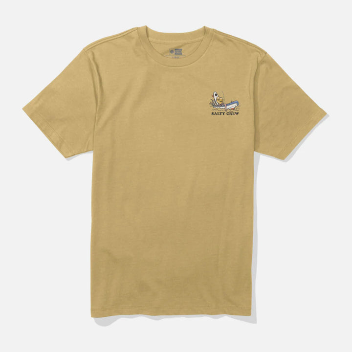 SALTY CREW DOWN TIME TEE MINERAL YELLOW