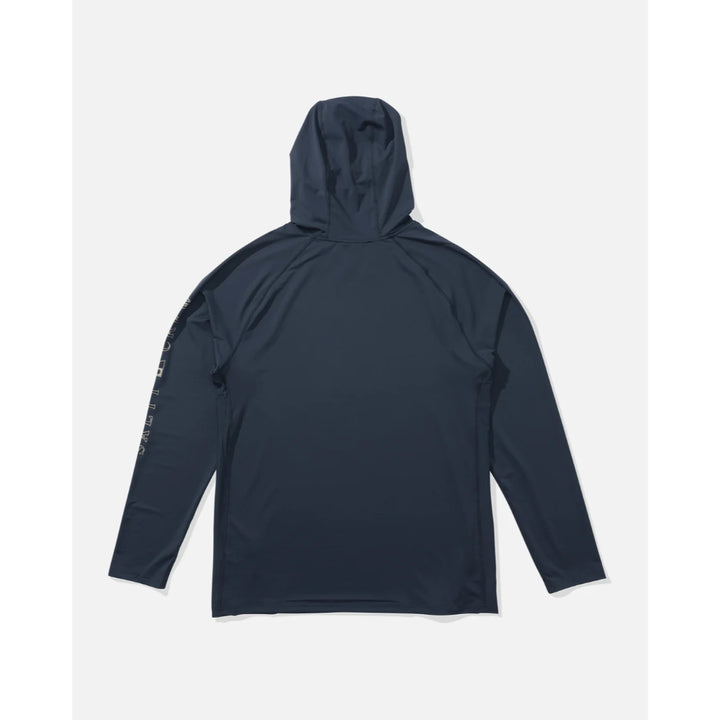 SALTY CREW APEX PERFORATED SUNSHIRT HOODIE BLUEFIN