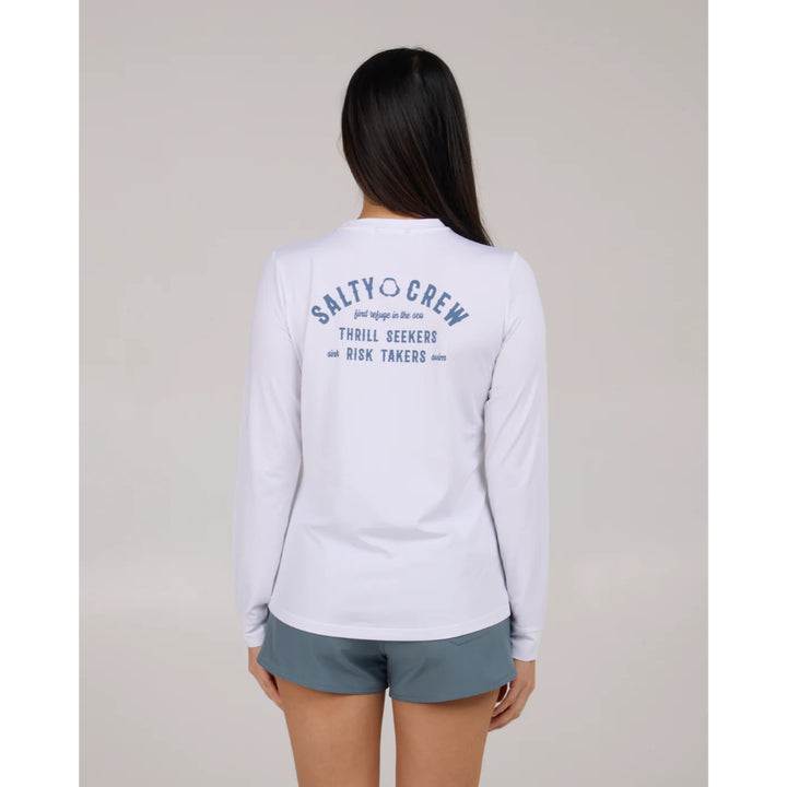 SALTY CREW NIGHT BITE SUNSHIRT WHITE