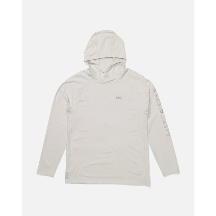 SALTY CREW APEX PERFORATED SUNSHIRT LIGHT GREY