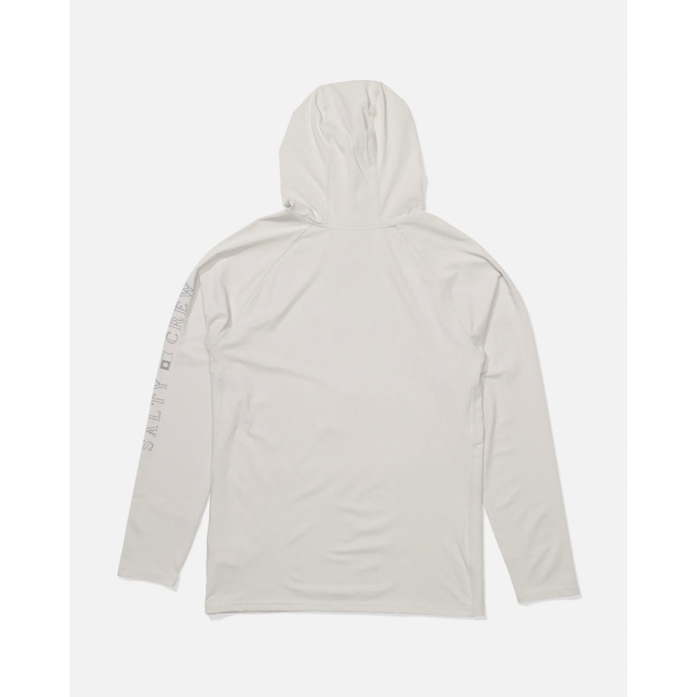 SALTY CREW APEX PERFORATED SUNSHIRT LIGHT GREY