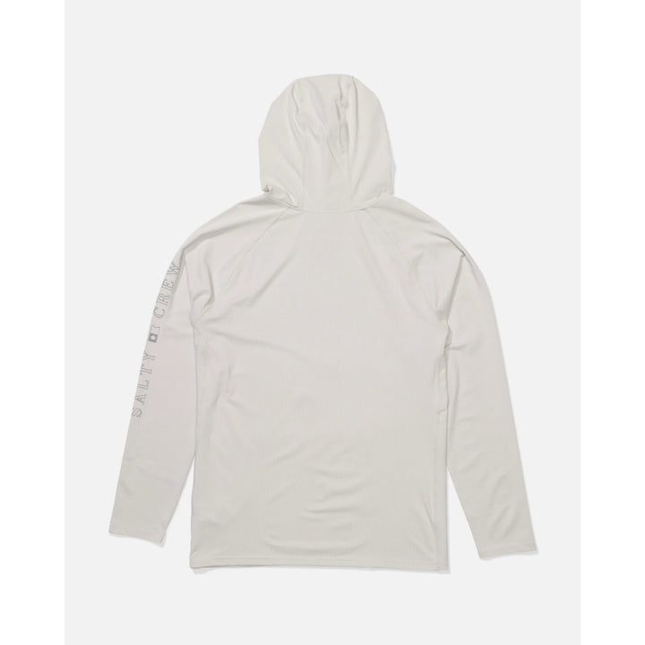 SALTY CREW APEX PERFORATED SUNSHIRT LIGHT GREY