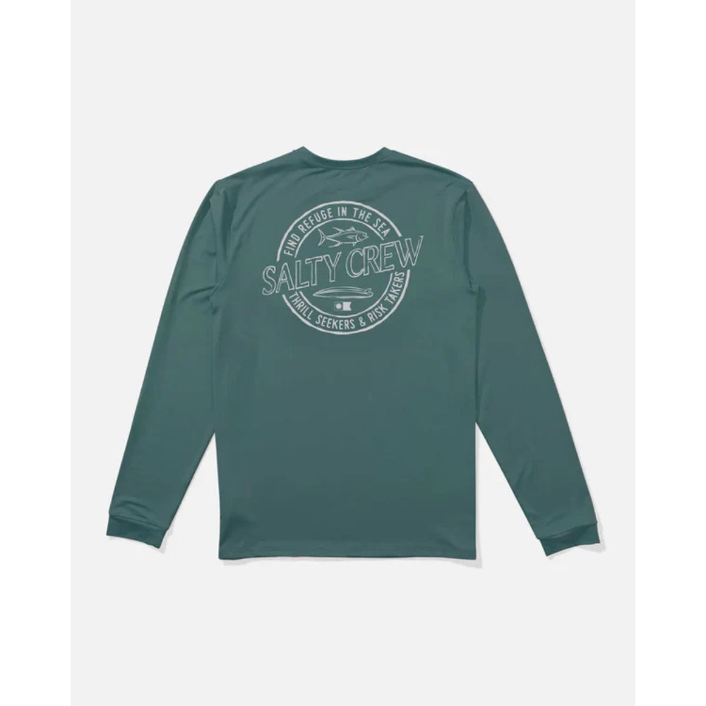 SALTY CREW SKEWED L/S SUNSHIRT WHITE