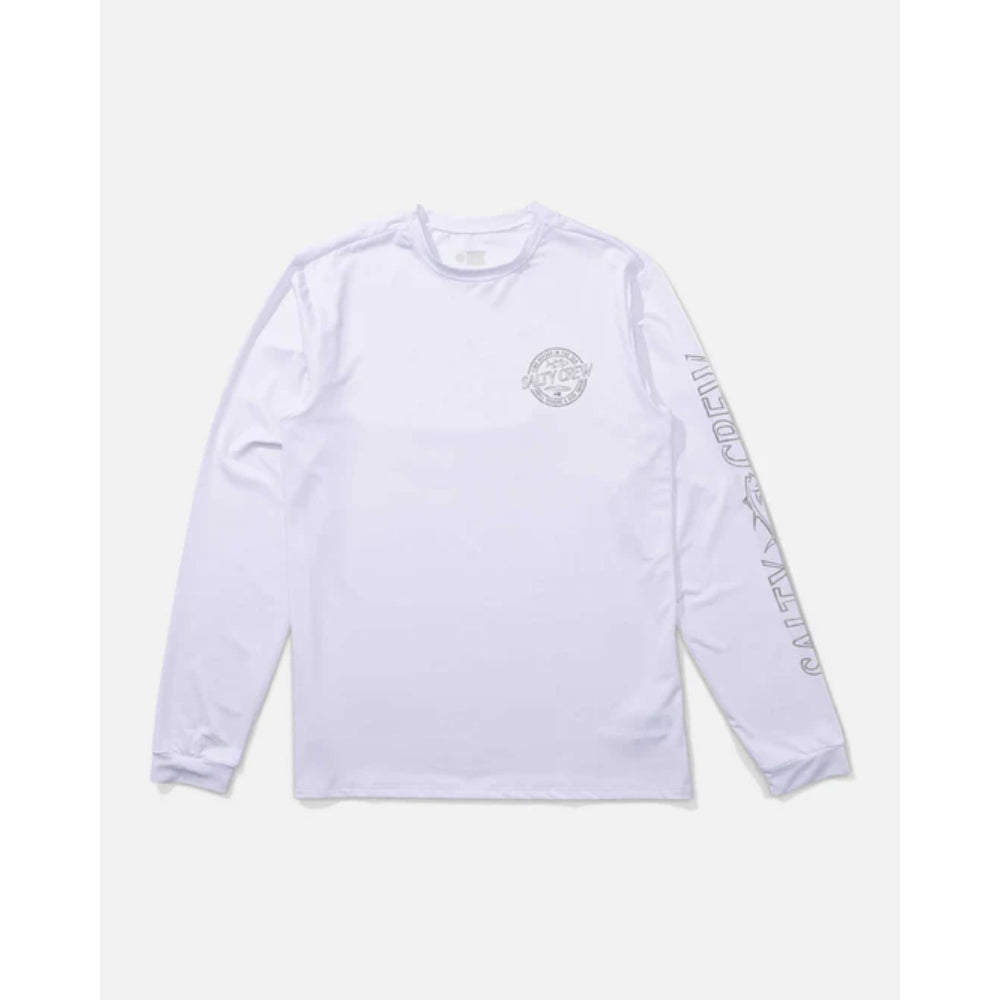 SALTY CREW SKEWED L/S SUNSHIRT WHITE