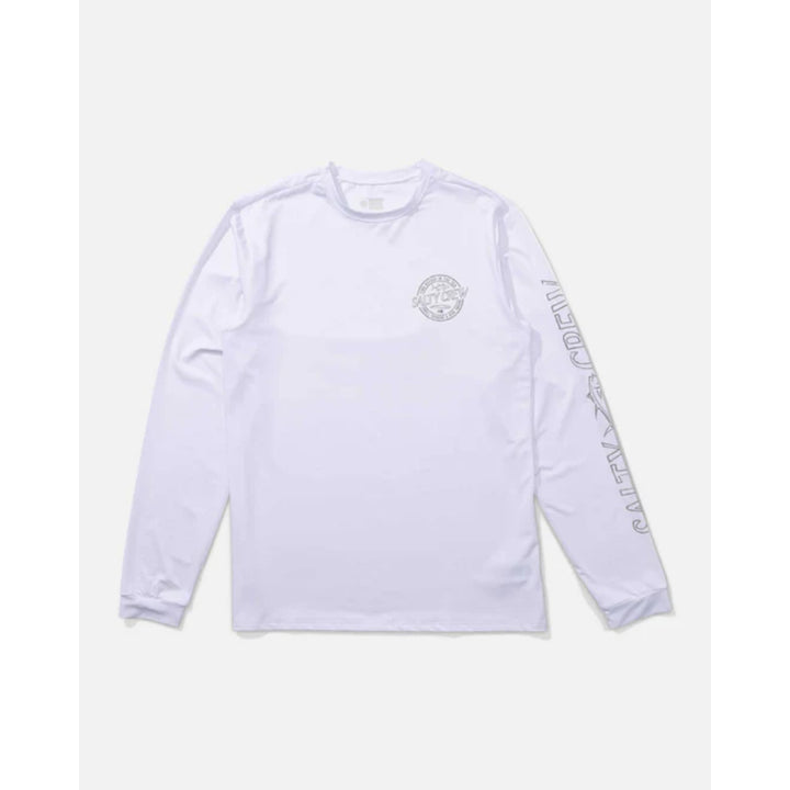 SALTY CREW SKEWED L/S SUNSHIRT WHITE
