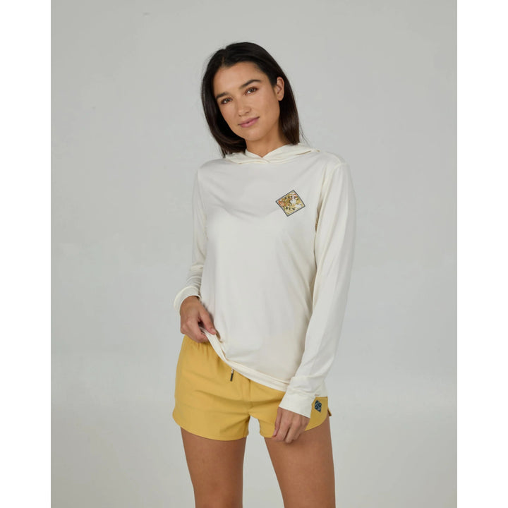 SALTY CREW TIPPET FILL SUNSHIRT HOODIE OFF WHITE