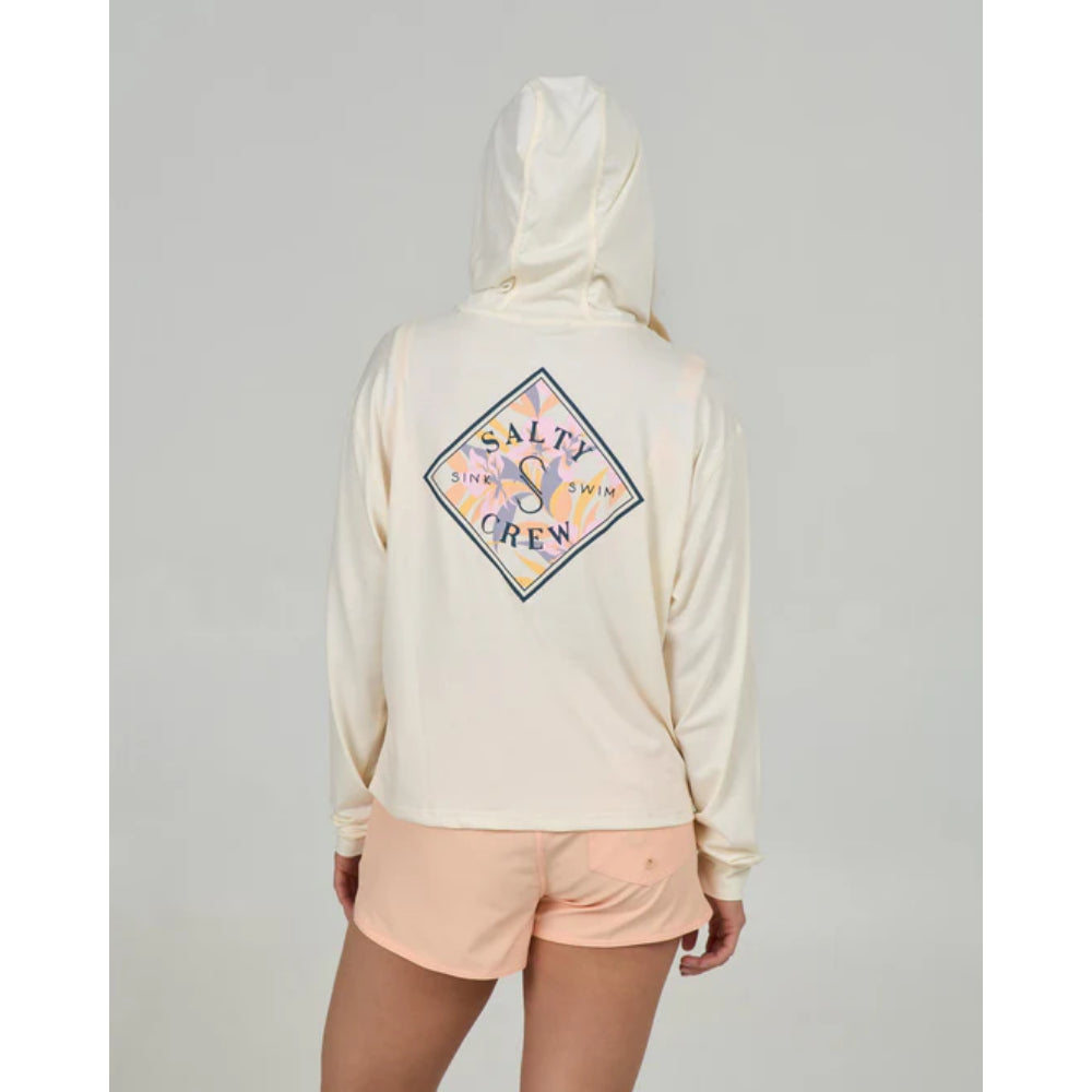 SALTY CREW TIPPET FILL TECH HOODY OFF WHITE