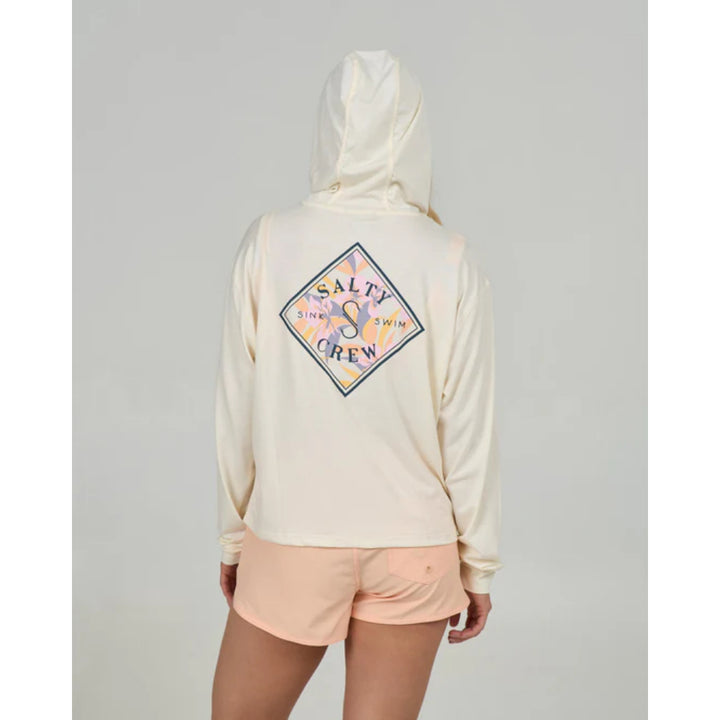 SALTY CREW TIPPET FILL TECH HOODY OFF WHITE