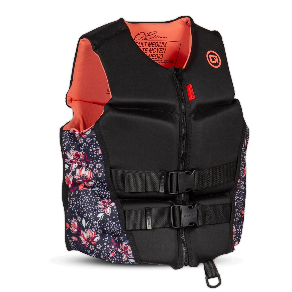 O'BRIEN WMS FLEX V-BACK CORAL FLORAL CERTIFIÉE CANADA/USA