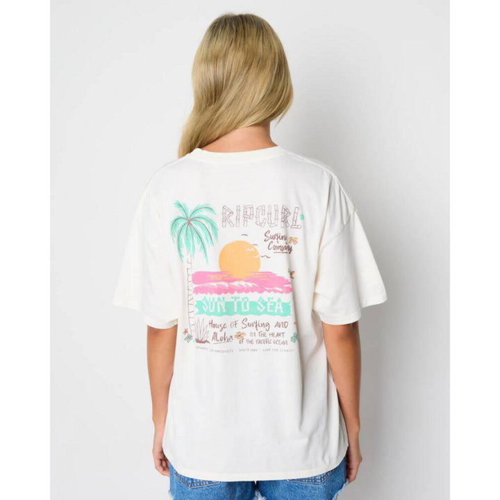 RIP CURL HANALEI HERITAGE TEE BONE