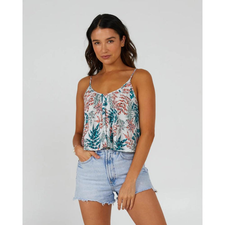 SALTY CREW DESERT ISLAND CAMI WHITE TROPIC