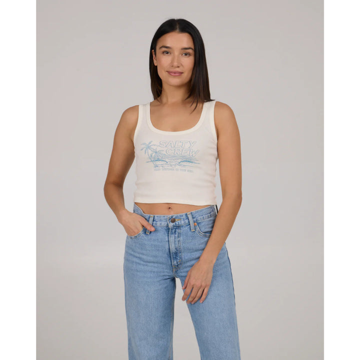SALTY CREW A-FRAME TANK OFF WHITE
