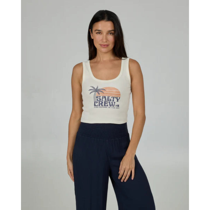 SALTY CREW SUNRISE TANK OFF WHITE