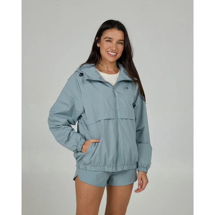 SALTY CREW BARRIER WINDBREAKER JACKET STORMY GREY