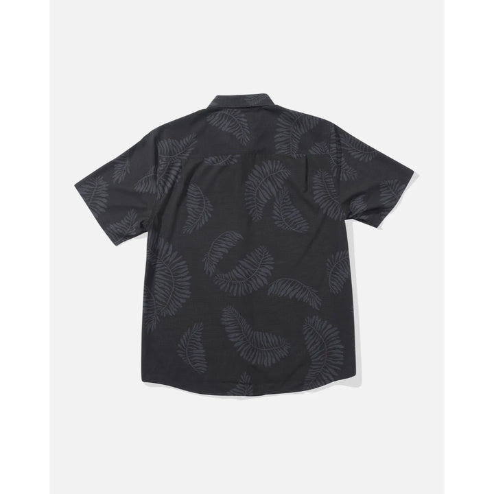 SALTY CREW STRINGER PERFORATED UV BUTTON UP BLACK