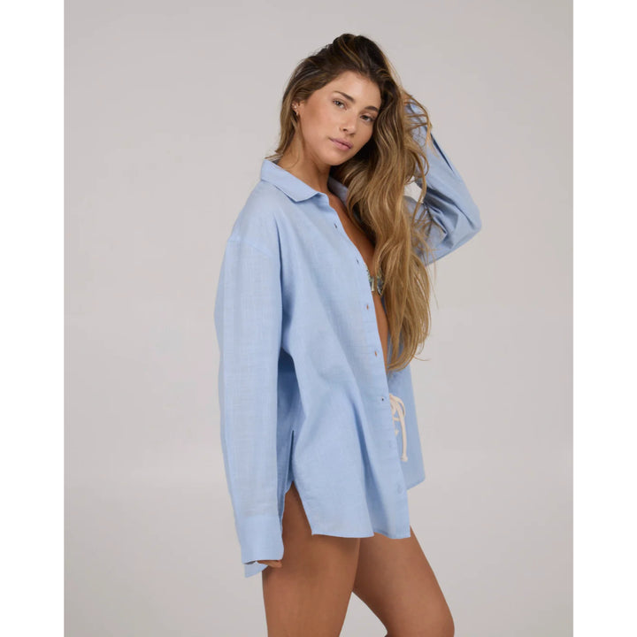 SALTY CREW PALAPA TUNIC VIOLET BLUE