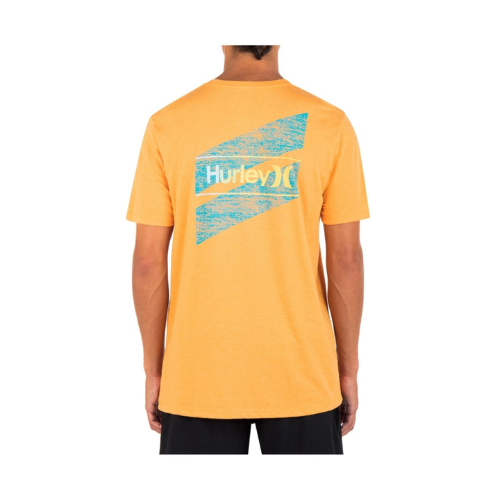 HURLEY EVERYDAY ONE AND ONLY SLASHED TEE NECTARINE