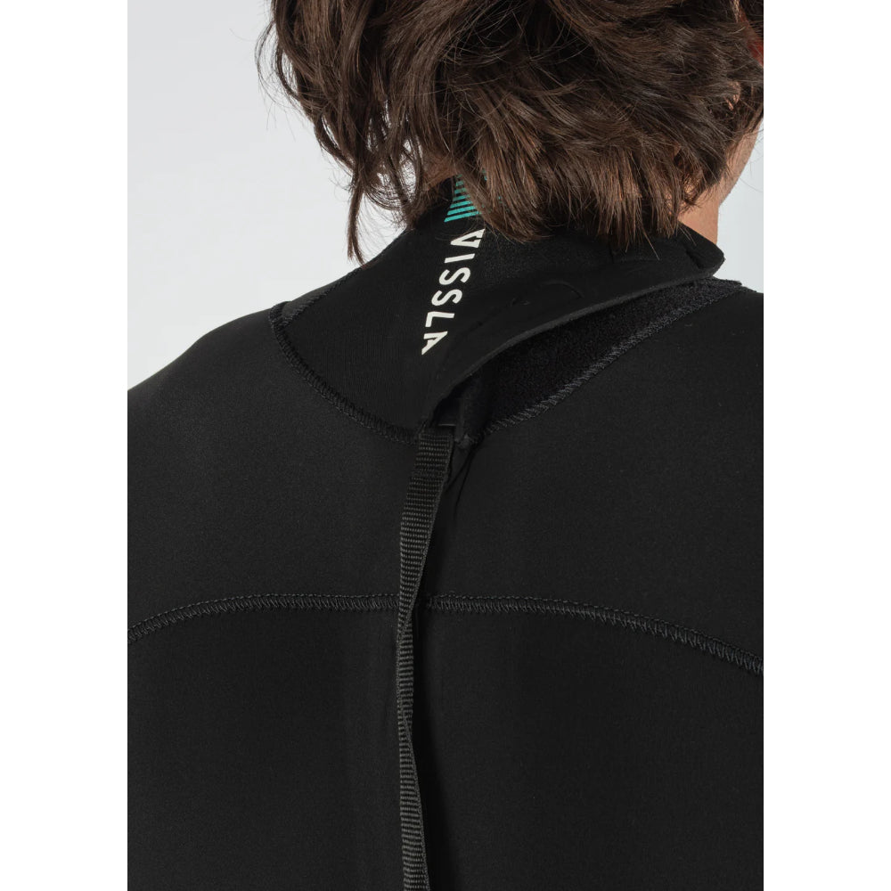 VISSLA 7 SEAS 4/3 BACK ZIP BLACK