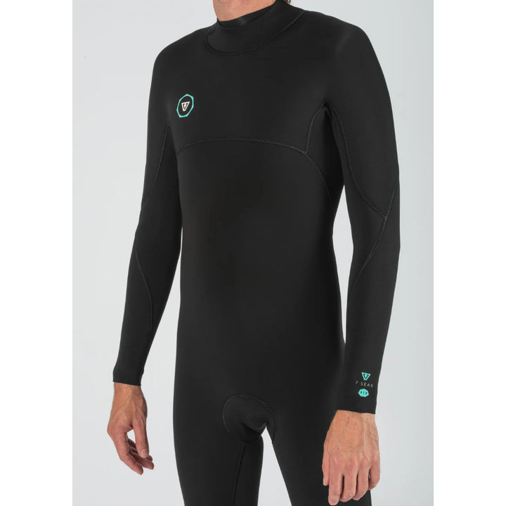 VISSLA 7 SEAS 4/3 BACK ZIP BLACK