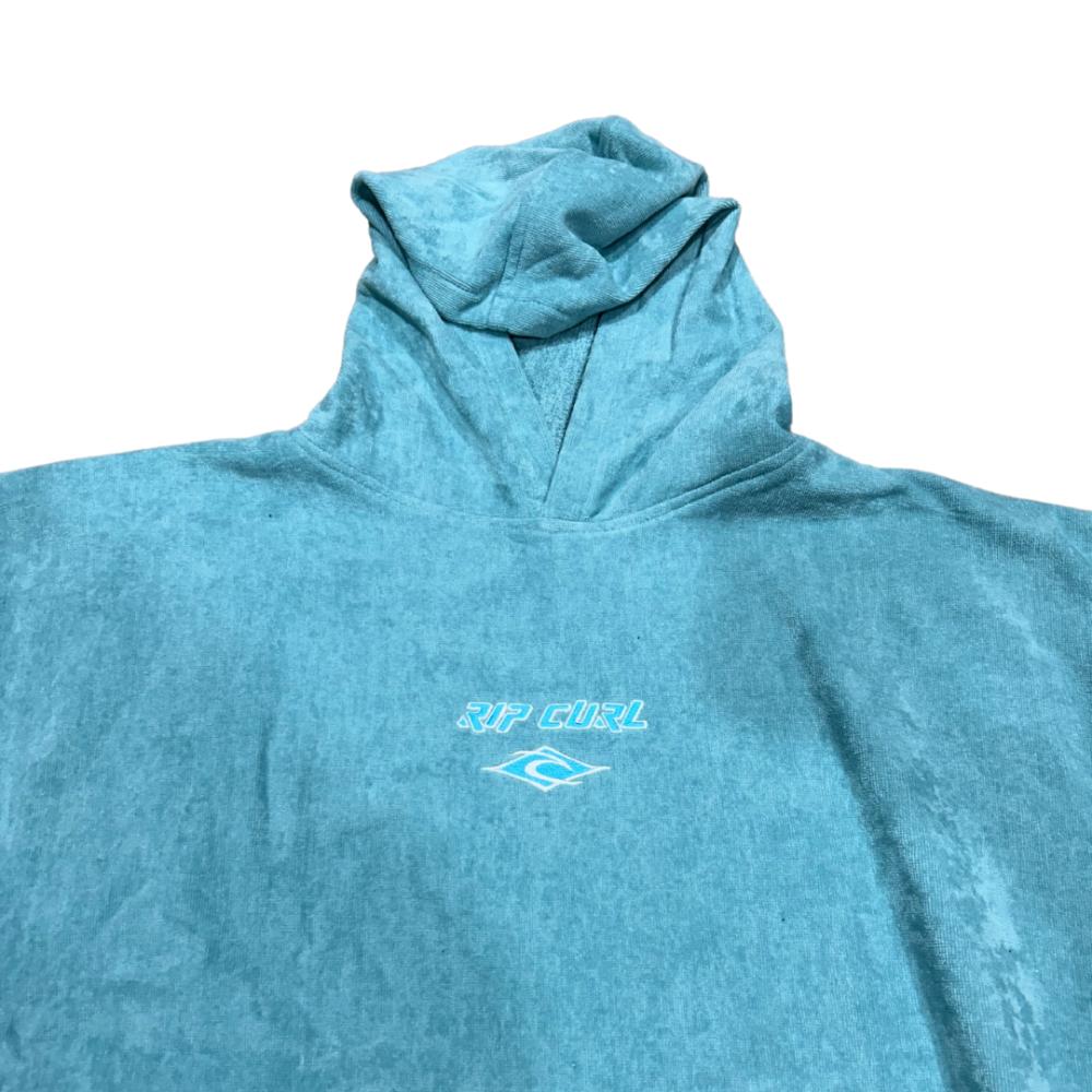 RIP CURL LOGO HOODED TOWEL BLUE