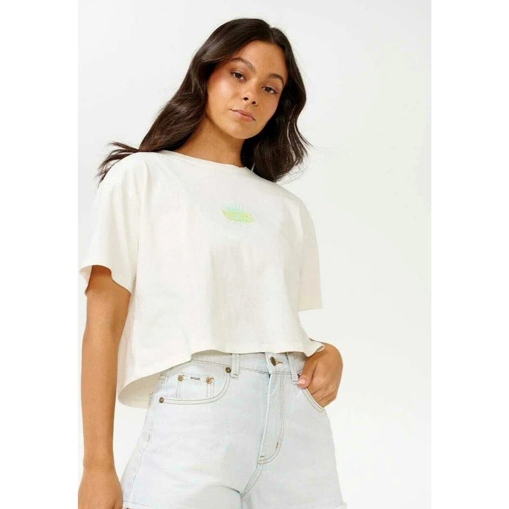 RIP CURL HYPE CROP TEE BONE