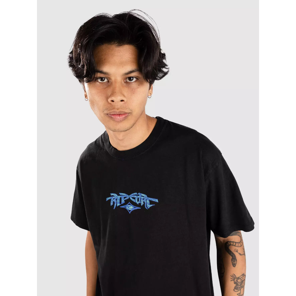 RIP CURL RAW ENERGY GNARLY TEE BLACK