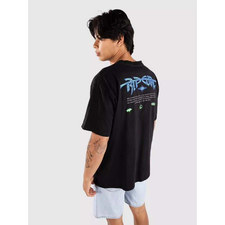 RIP CURL RAW ENERGY GNARLY TEE BLACK