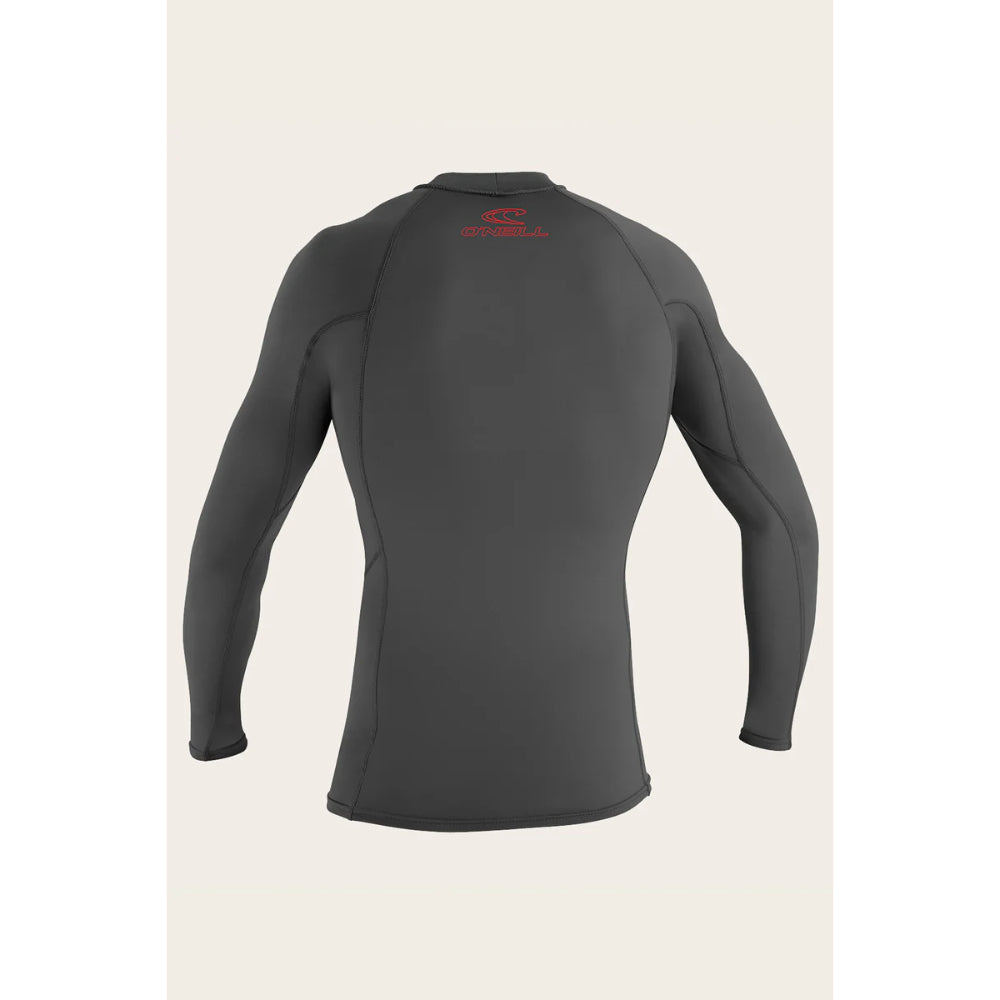 O'NEILL YOUTH BASIC SKINS 50+ L/S RASH GUARD GRAPHITE