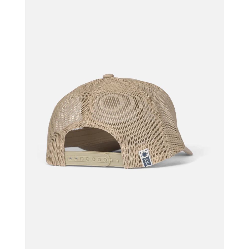 SALTY CREW TOPSTITCH RETRO TRUCKER HAT KHAKI