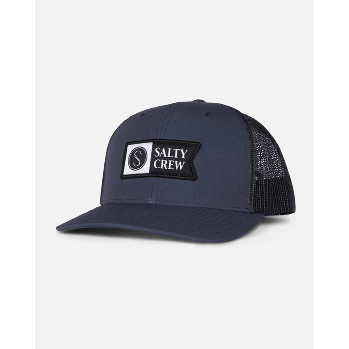 SALTY CREW PINNACLE 2 RETRO TRUCKER HAT DARK LAVA