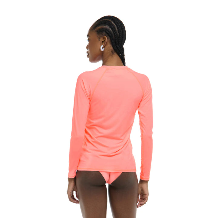 BODY GLOVE SMOOTHIES SLEEK RASH GUARD CORAL