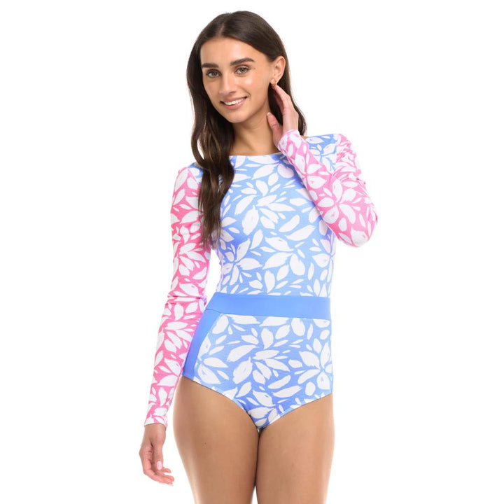 BODY GLOVE PETALS WAVE ONE-PIECE PERIWINKLE