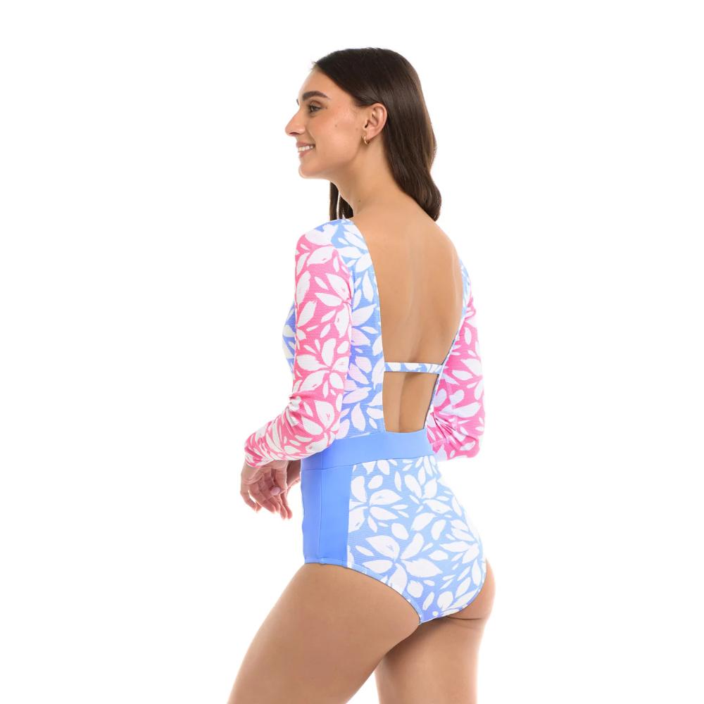 BODY GLOVE PETALS WAVE ONE-PIECE PERIWINKLE