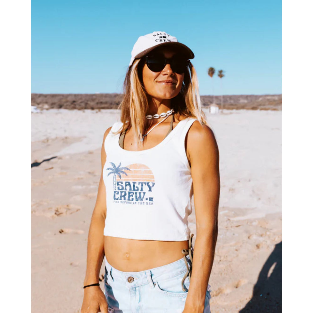 SALTY CREW SUNRISE TANK OFF WHITE