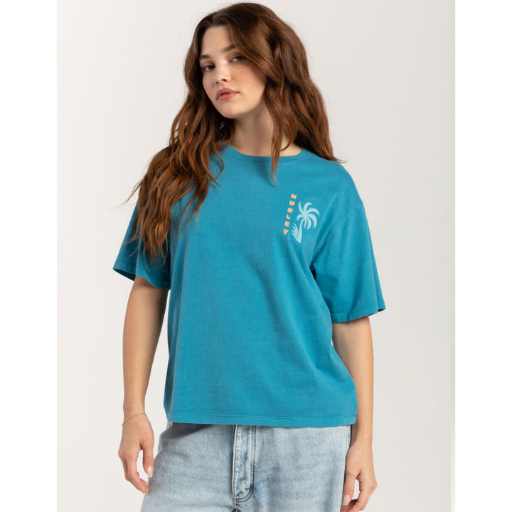 HURLEY PARADISE MINDS BOYFRIEND TEE BLUE