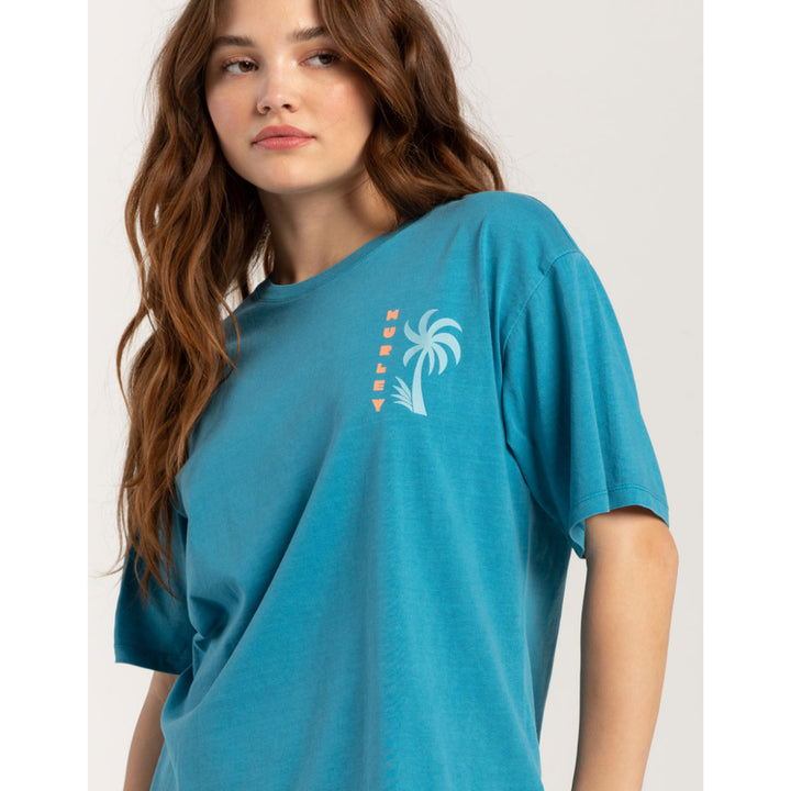 HURLEY PARADISE MINDS BOYFRIEND TEE BLUE