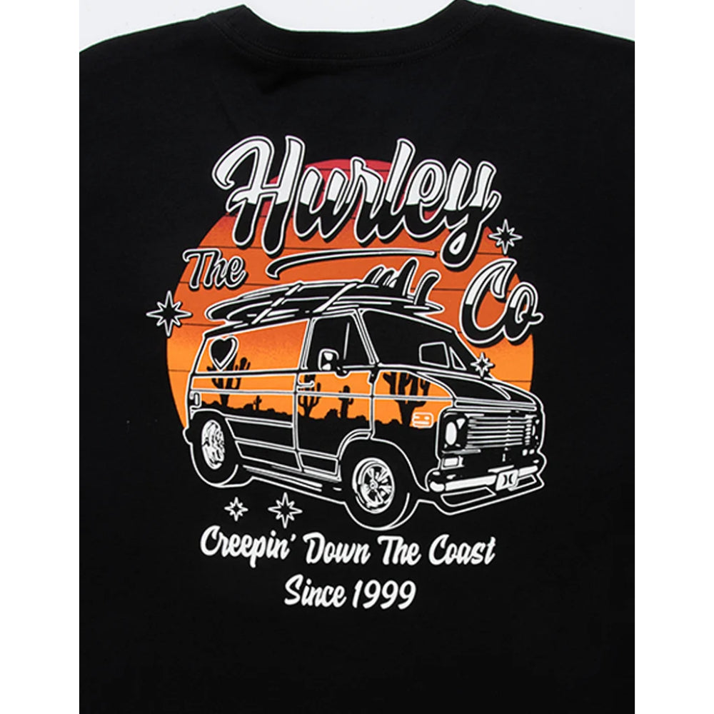 HURLEY EVERYDAY CREEPIN TEE BLACK