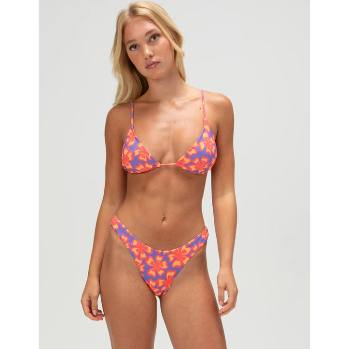 RIP CURL NEON ISLES HIGH LEG SKIMPY BOTTOM PURPLE