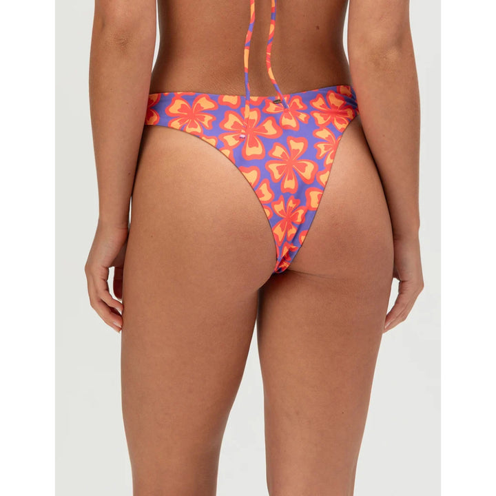 RIP CURL NEON ISLES HIGH LEG SKIMPY BOTTOM PURPLE