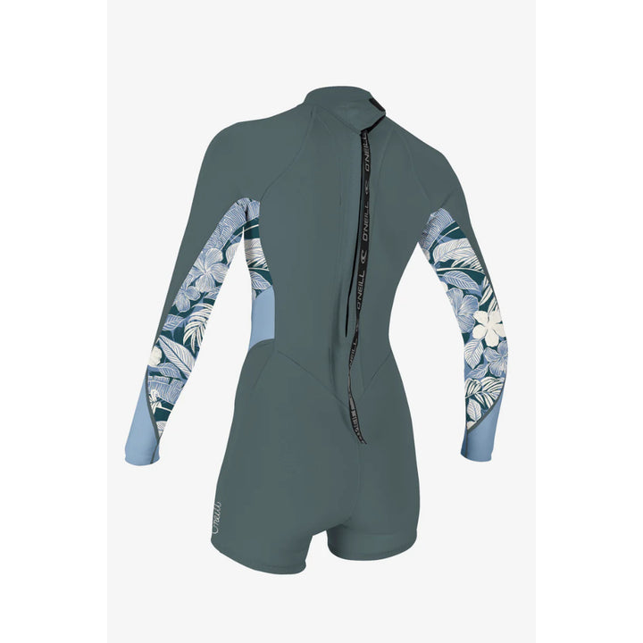 O'NEILL WMS BAHIA 2/1MM BACK ZIP SHADE/PALMENTO