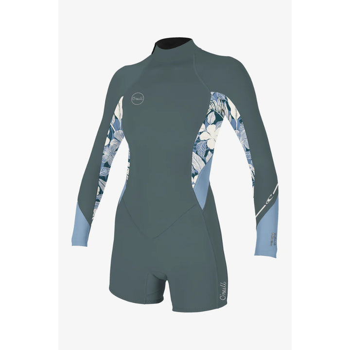 O'NEILL WMS BAHIA 2/1MM BACK ZIP SHADE/PALMENTO