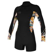 ONEILL WMS BAHIA 2/1MM BACK ZIP BLACK/DEMIFLOR
