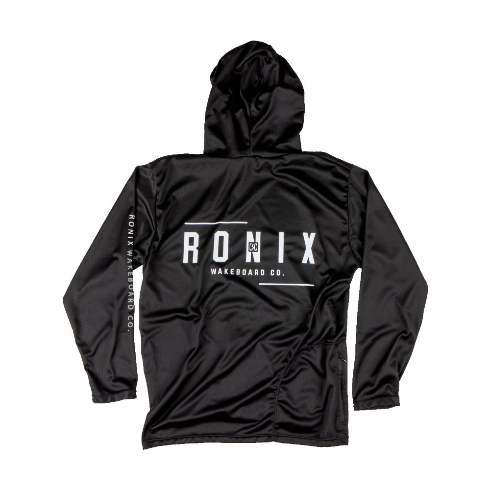 RONIX UV SHADE/WICK DRY HOODIE BLACK