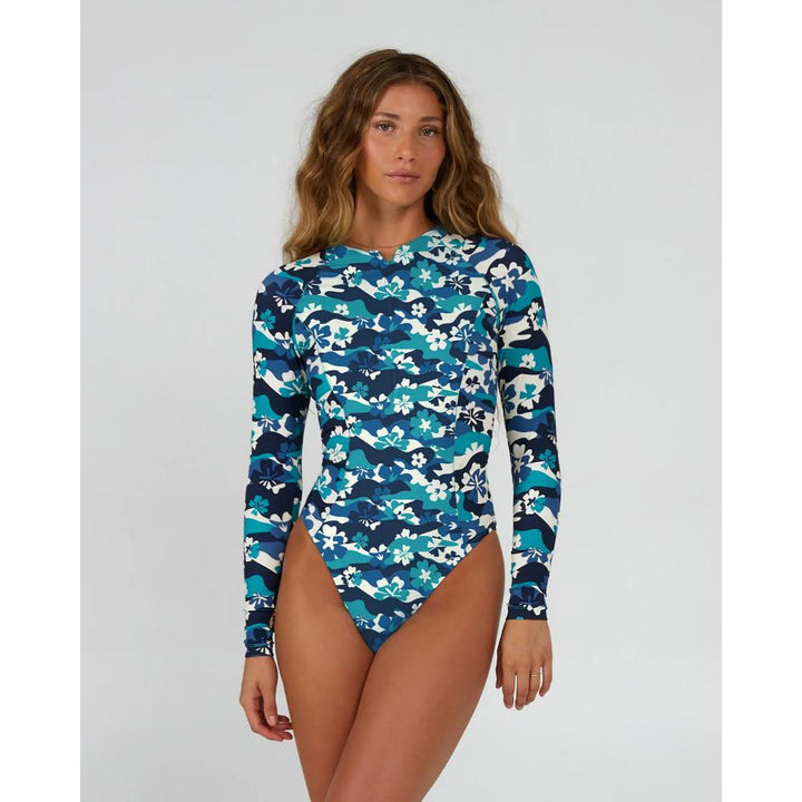 SALTY CREW DEEP SEA ONE PIECE RASHGUARD SEA GREEN