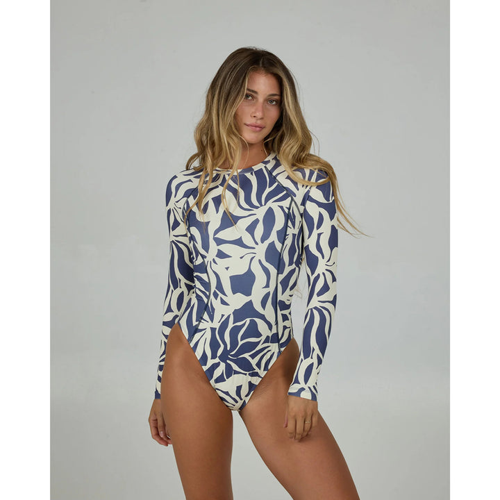 SALTY CREW RAY DAYS L/S SURF SUIT INDIGO