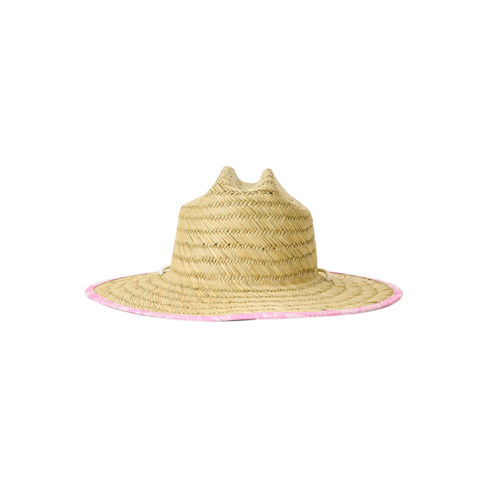 RIP CURL GIRL'S MIXED STRAW SUN HAT HOT PINK