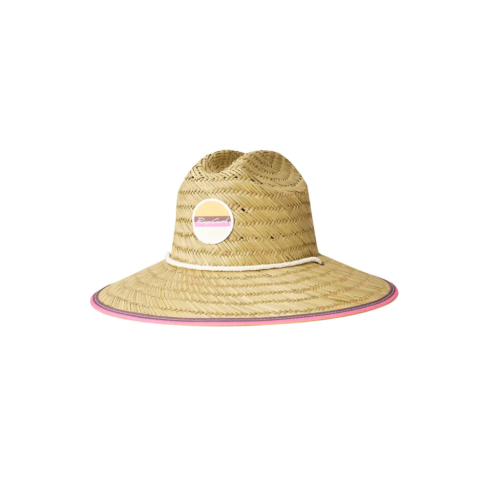 RIP CURL GIRL'S MIXED STRAW SUN HAT PINK