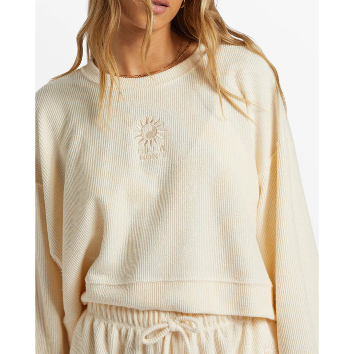 BILLABONG CALLY CREW NECK SWEATSHIRT WHITECAP