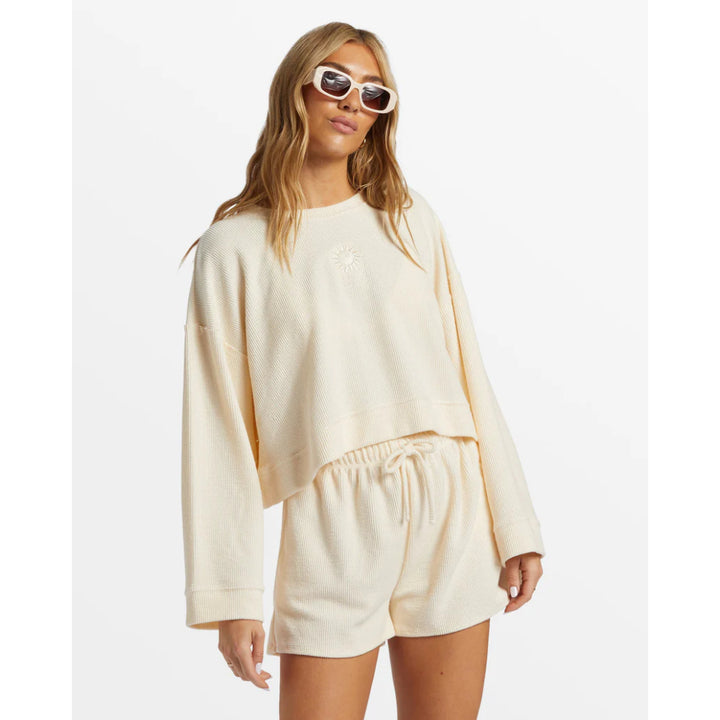 BILLABONG CALLY CREW NECK SWEATSHIRT WHITECAP