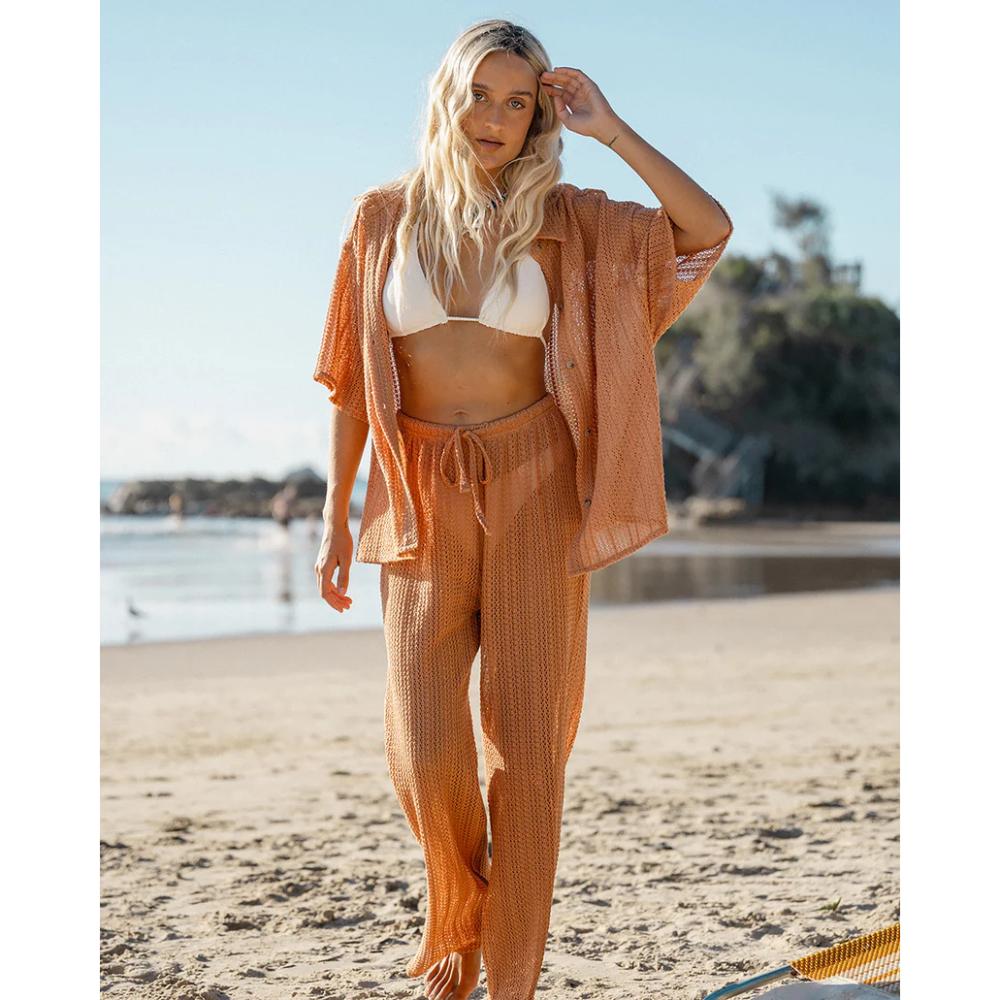 BILLABONG LARGO BEACH PANT COVER UP TOFFEE